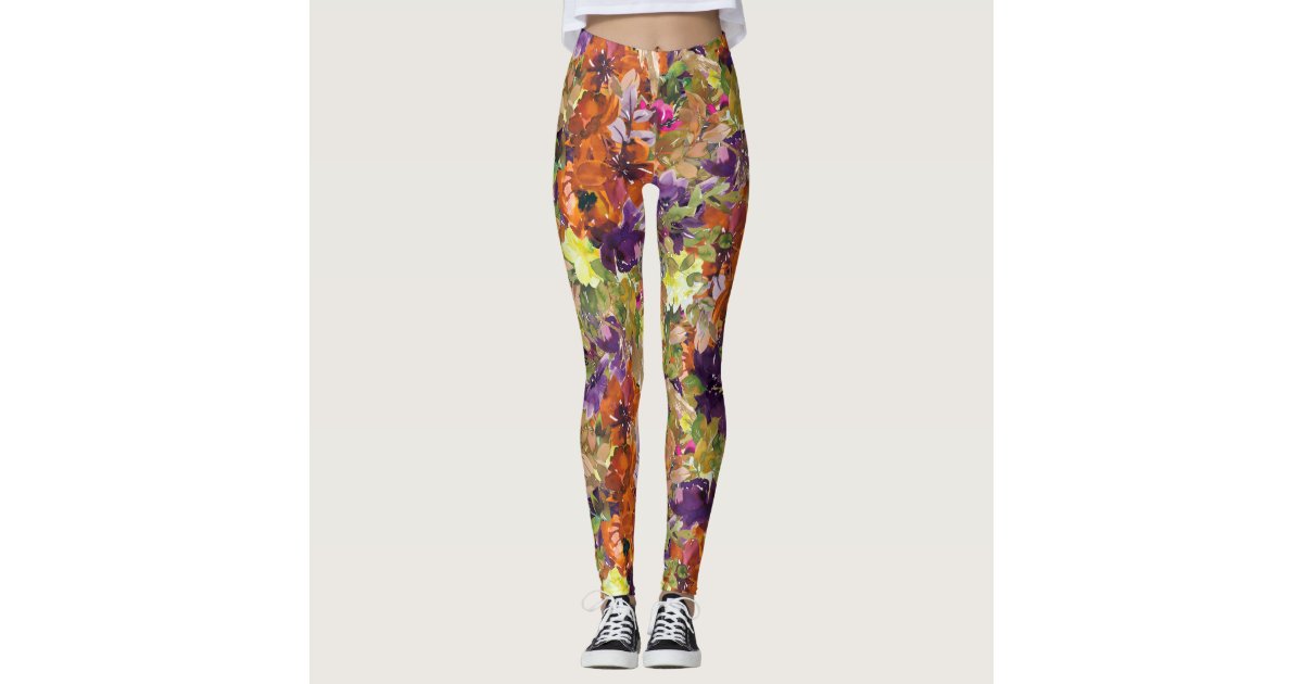 Leggings  Autumn Floral