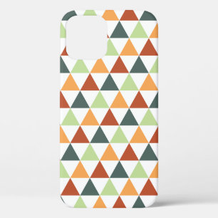 Colorful Autumn Fall Geometric Pattern iPhone 12 Case