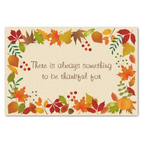 Colorful Autumn Foliage For Thanksgiving Tissue Paper