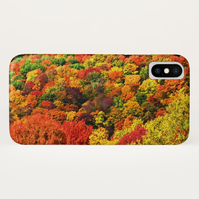 Colorful Autumn Foliage iPhone X Case