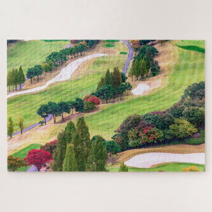 Colorful Autumn Golf Course Jigsaw Puzzle