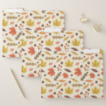 Colorful Autumn Leaf Fall Pattern File Folder