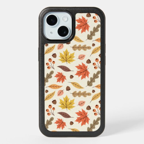 Colorful Autumn Leaf Fall Pattern iPhone 15 Case