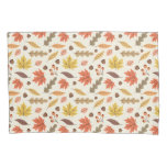 Colorful Autumn Leaf Fall Pattern Pillow Case