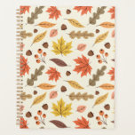 Colorful Autumn Leaf Fall Pattern Planner
