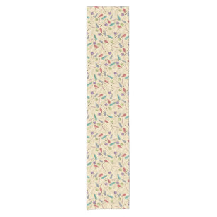 Colorful Autumn Leaf Medley Short Table Runner