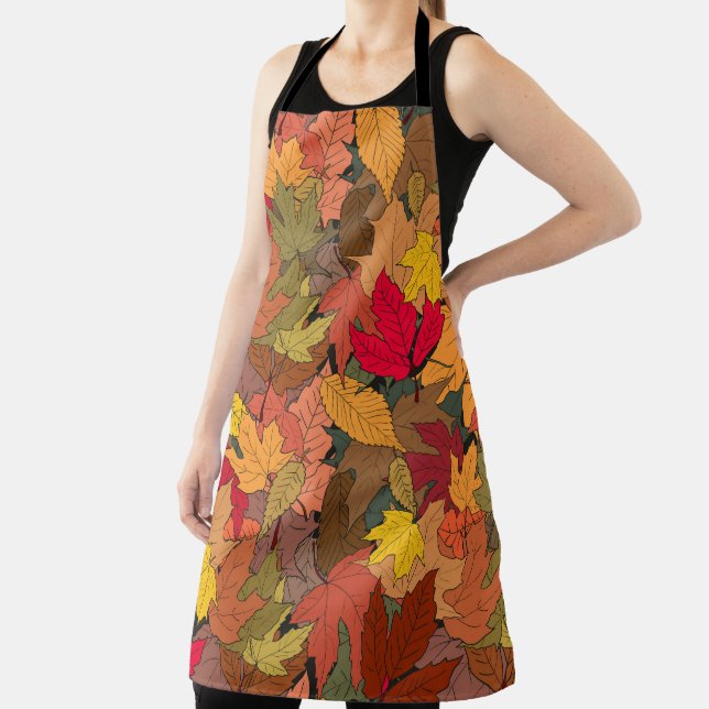 Colorful autumn leaves apron (Insitu)