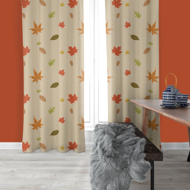 Colorful Autumn Leaves Blackout Curtains (Creator Uploaded)