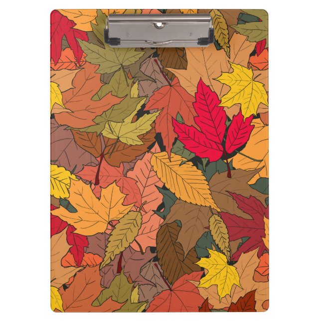 Colorful autumn leaves clipboard (Front)