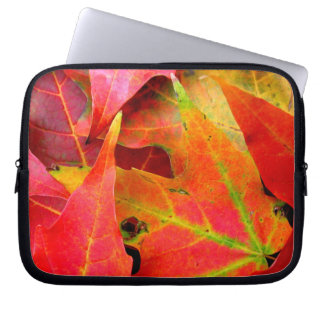 Colorful Autumn Leaves CloseUp Laptop Sleeve