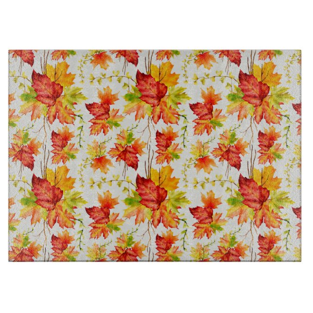 Colorful Autumn Leaves  Cutting Board (Front)