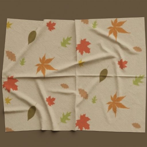 Colorful Autumn Leaves  Fabric