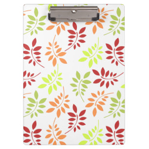 Colorful Autumn Leaves in Warm Tones Clipboard