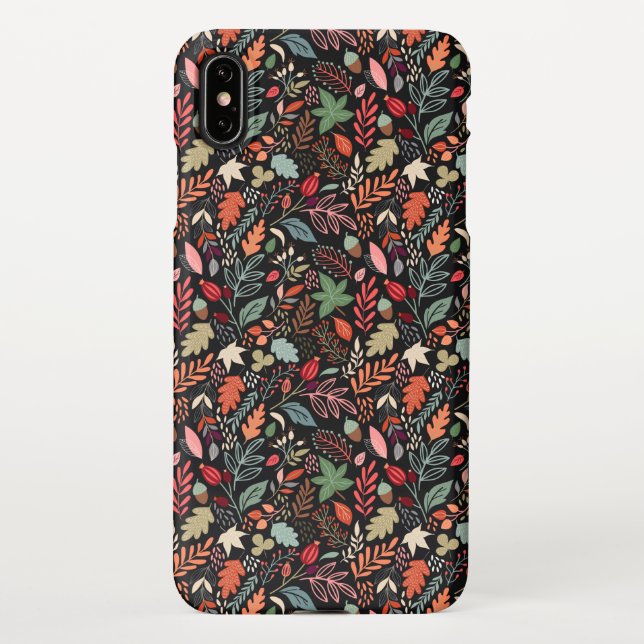 Colorful Autumn Leaves iPhone Case (Back)