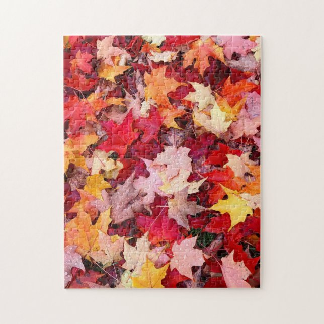 Colorful Autumn Leaves Jigsaw Puzzle (Vertical)