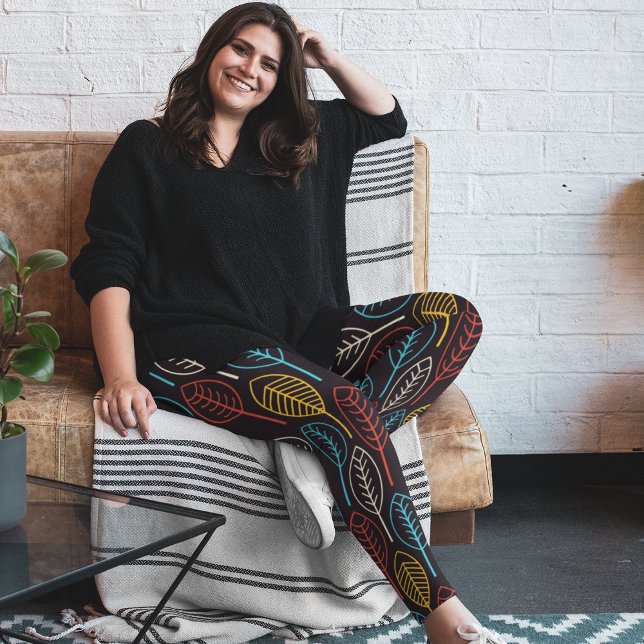 Colorful autumn leaves leggings (Creator Uploaded)