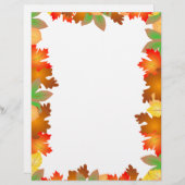 Colorful Autumn Leaves - Letterhead (Front/Back)
