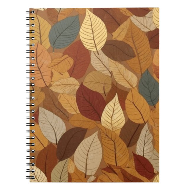 Colorful autumn leaves notebook (Front)