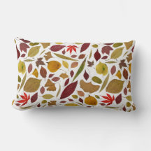 Colorful Autumn Leaves on White