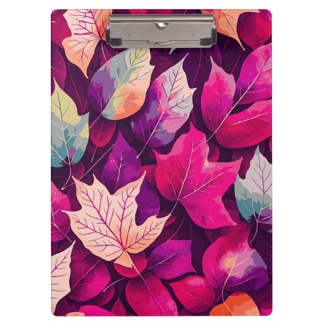 Colorful Autumn Leaves Pattern-68218 Clipboard (Front)