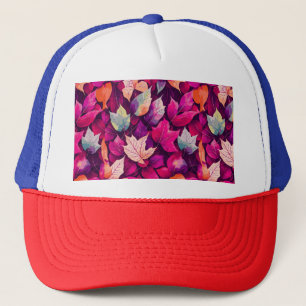 Colorful Autumn Leaves Pattern-68218 Trucker Hat