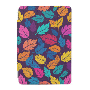 Colorful Autumn Leaves Pattern Vibrant Fall iPad Mini Cover