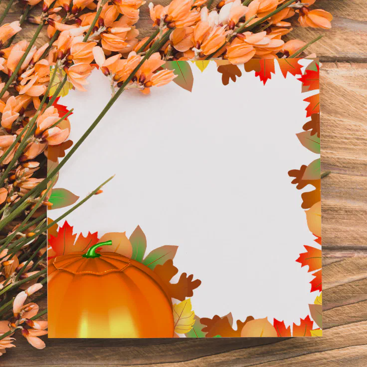 Colorful Autumn Leaves Thanksgiving Post-it® Note | Zazzle