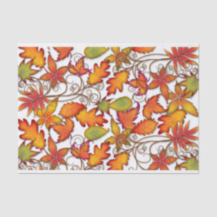 Colorful Autumn Leaves Tissue Paper