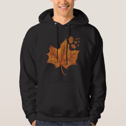 Colorful Autumn Maple Leaf Forest Thanksgiving Fal Hoodie