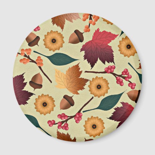 Colorful Autumn Pattern Magnet