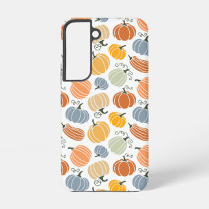 Colorful Autumn Pumpkins Pattern Samsung Galaxy S22 Case