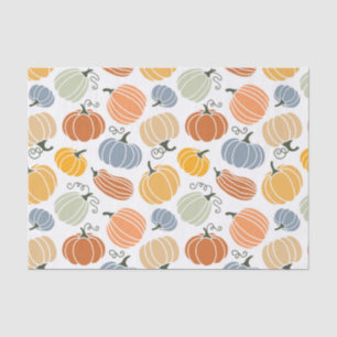 Colorful Autumn Pumpkins Pattern Tissue Paper