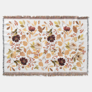 Colorful Autumn Throw Blanket