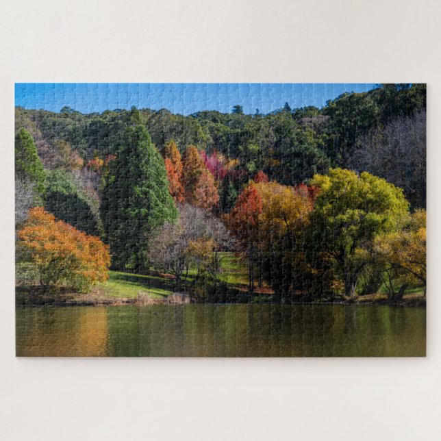 Colorful Autumn Tree Landscape, 1012 Pieces Jigsaw Puzzle (Horizontal)