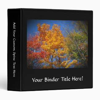 Colorful Autumn Trees Binder