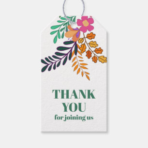 Colorful Autumn Women's Thank You Gift Tags