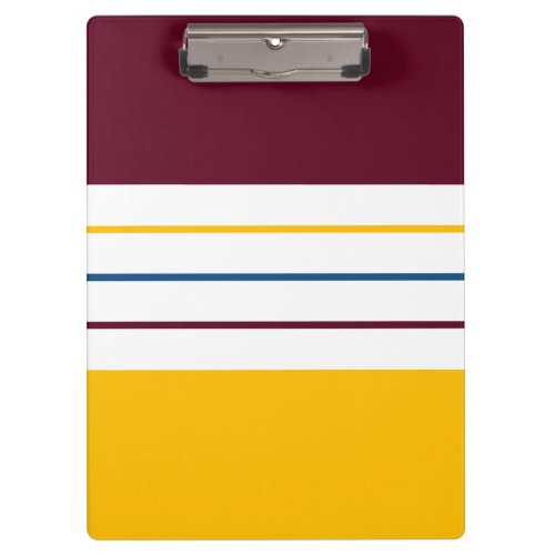 Colorful Autumnal Stripes Clipboard