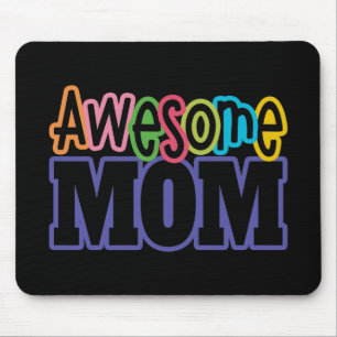 Colorful Awesome Mom Mother's Day   Mousepad
