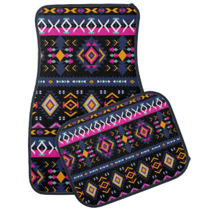 Colorful Aztec Car Floor Mat