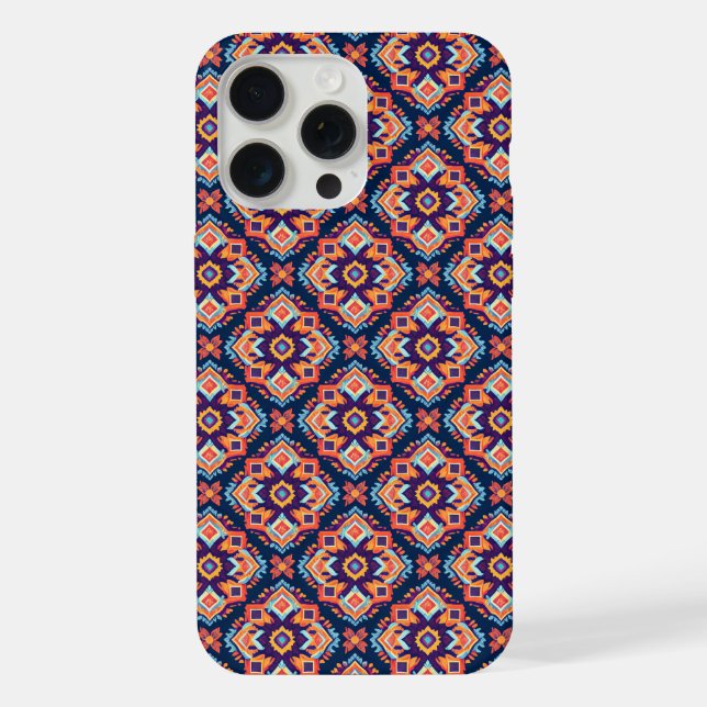 Colorful Aztec Geometric Pattern Iphone Case (Back)