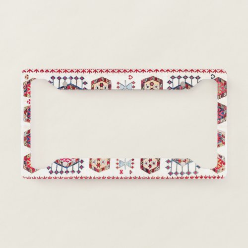Colorful Aztec Pattern Accent License Plate Frame