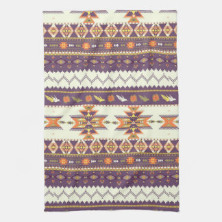 Colorful aztec pattern kitchen towel