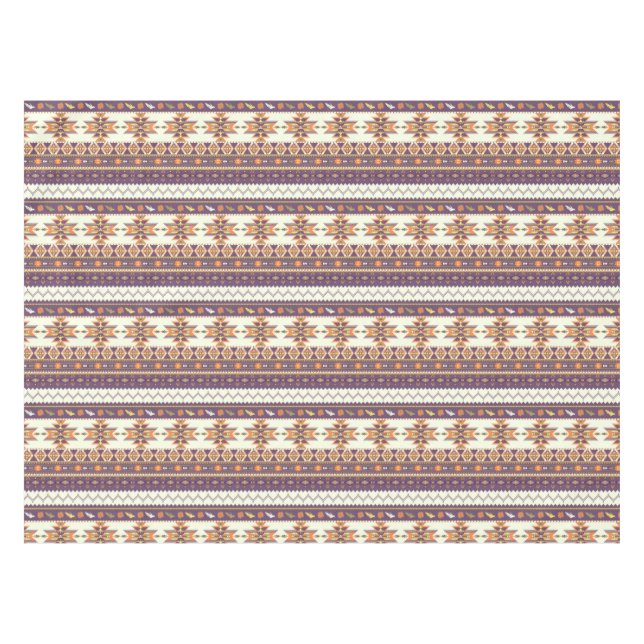 Colorful aztec pattern tablecloth (Front (Horizontal))