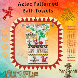 Colorful Aztec Pattern Towel