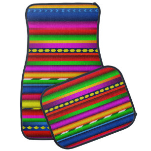 Colorful Aztec Texture Car Mats