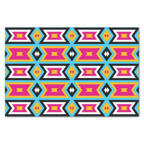 Colorful Aztec Tribal Trendy Geometric Pattern Tissue Paper