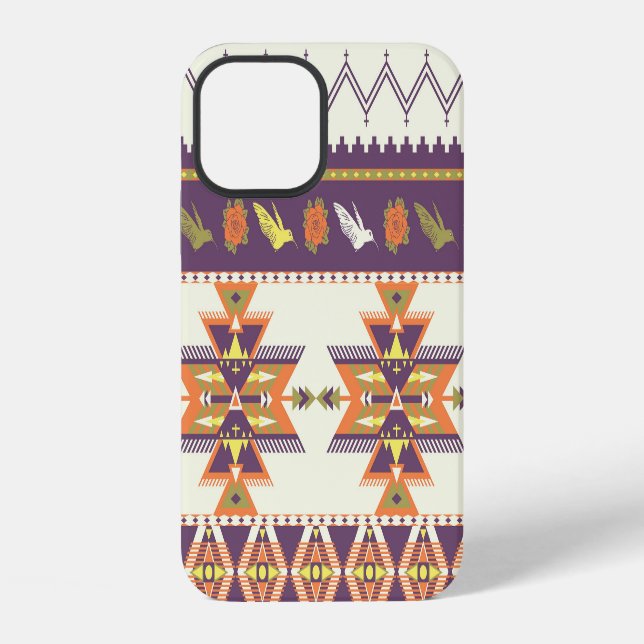 Colorful Aztec: vibrant seamless pattern. Iphone Case (Back)