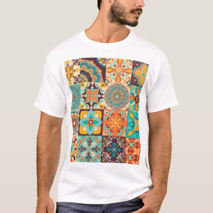 Colorful Azulejos Traditional Tiles Set T-Shirt