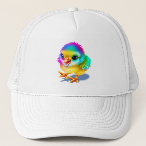 Colorful Baby Chicken Trucker Hat