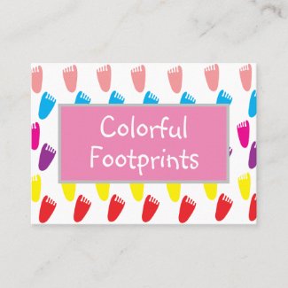 Colorful Baby Footprint Pattern 